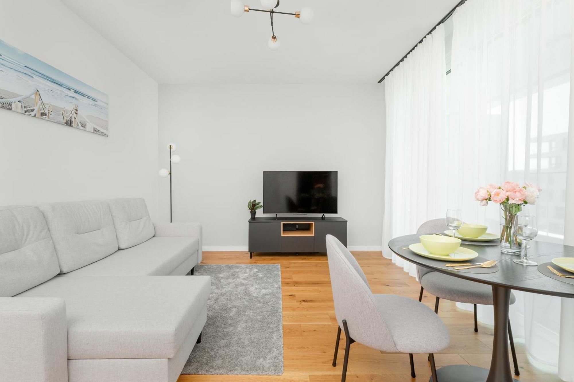 Apartament Na 15 Pietrze Z Widokiem Na Zatoke W Gdyni I Parkingiem By Noclegi Renters 格丁尼亚 外观 照片